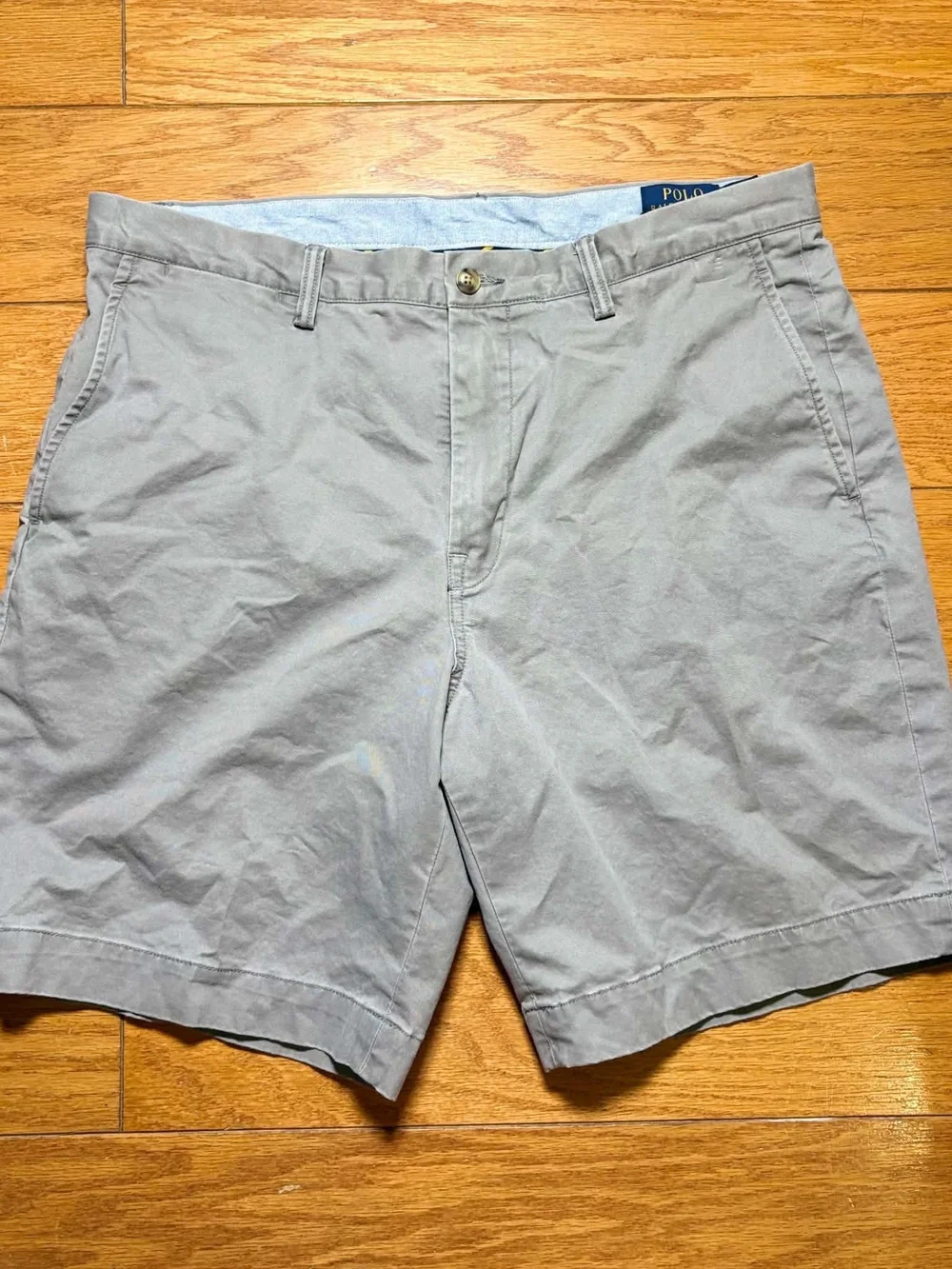 Polo Ralph Lauren Stretch Cotton Twill Chino Shorts Classic Mens Sz 35 Lot Of 2